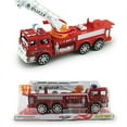 thumbnail image 4 of 1Pc Fire Truck Engine Toy Water Tender Fire Rescue Ladder Truck with Light Sound, 4 of 8