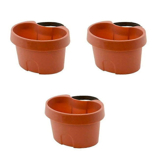 3Pcs Wall-mounted Plant Pot Useful Flower Holder Practical Hanging Planter