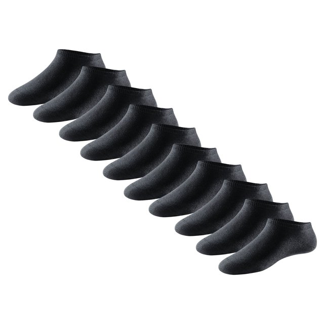 SCHIESSER Calcetines deportivos para hombre, paquete de 10 - «Bluebird», mezcla de algodón Negro 43-46