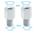 thumbnail image 1 of 2pcs Scooter Motorcycle Rear Mirror Adapters M10 10MM M8 8MM 6MM Clockwise Anti-clockwise Right Left hand thread Changing Screw, 1 of 7