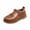 Brown-B, variant on Penkiiy Girls Shoes Baby Girl Children's Soft-soled Small Leather Shoes Princess Shoes Thick Bottom Casual Shoes Beige Kid Shoes for 5-6 Years