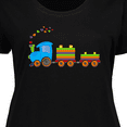 thumbnail image 4 of Inktastic Colorful Toy Train Women's Plus Size T-Shirt, 4 of 5