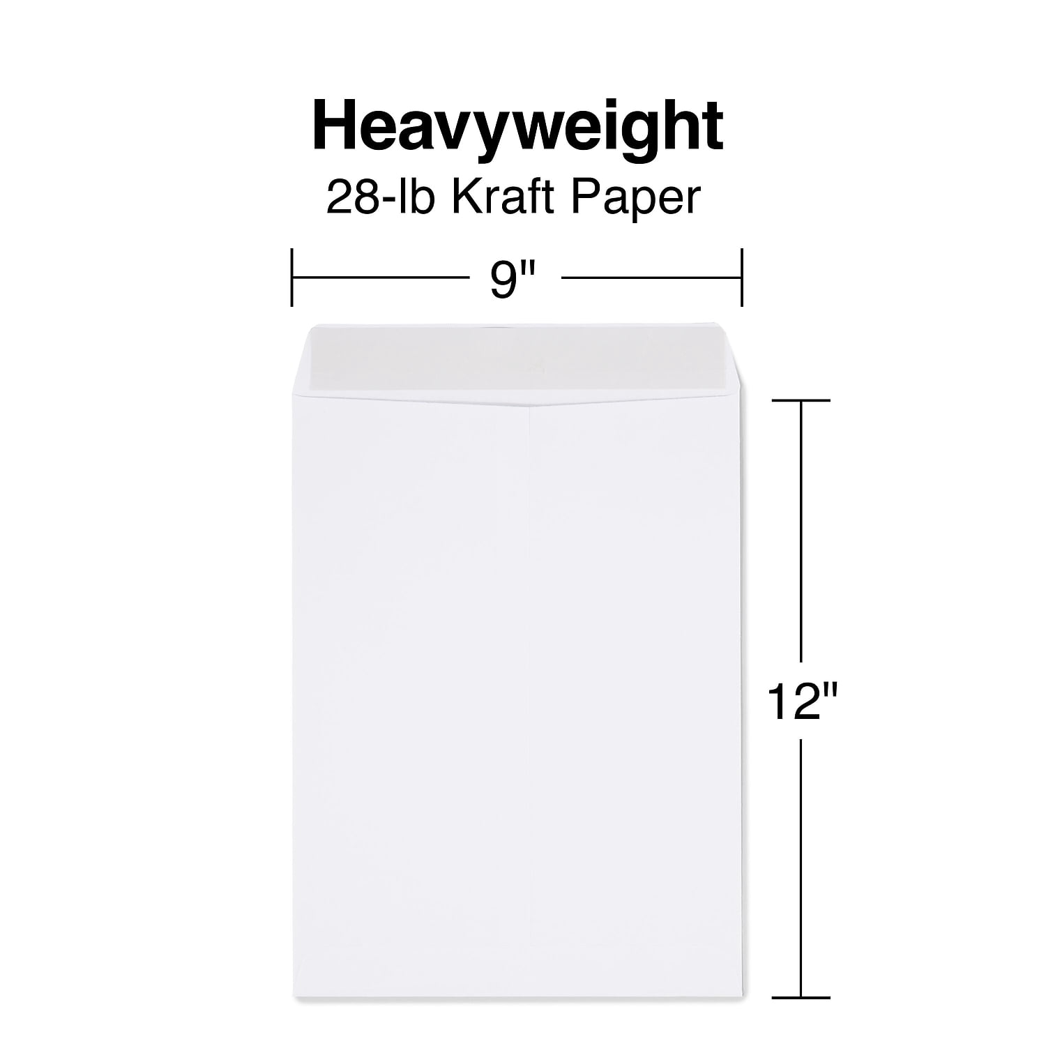 Staples EasyClose Catalog Envelopes 9"L x 12"H White 200/Carton ST379479-CCVS