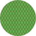 thumbnail image 1 of Ahgly Company Indoor Round Patterned Nebula Green Area Rugs, 7' Round, 1 of 6