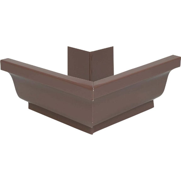Amerimax Home Products 1920219 4 in. Brown Galvanized Steel Gutter Outside Mitre