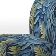 thumbnail image 4 of Designart « Blue Ferns Cobalt Charm II » Fauteuil d'Appoint Rembourré à Fougères Bleues - Fauteuil Moderne pour Salon, 4 of 7