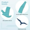 thumbnail image 3 of 11PCS Wooden Seagull Wall Decor for Beach Coastal Wall Art, Rustic Wood Grain Sea Bird Decorations, Nautical Themed Home Decoration, 3 of 5