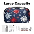 thumbnail image 3 of Christmas Waterproof Oxford Fabric Charger Case with Charger Pouch, Cable Organizer, and Cord & Cable Organizer- Digital Travel Bag- 5.9x9.44x3.14 in, 3 of 6