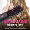 thumbnail image 4 of Cordless Hair Straightener Brush, Portable Negative Ion Hot Hair Brush, 12 Temperature Settings with Auto-Off Safety, 10000 mAh Large Battery & Mini to Carry Out, 4 of 5