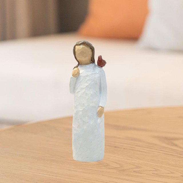 Angel Statue Girl Figurina decorativa Figura creativa Escultura Ornamento de escritorio para mesa de comedor de la oficina Entrada de estantería
