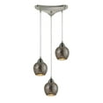 thumbnail image 4 of Elk 10208/3CLD Fission Pendants 10in Satin Nickel 3-light Satin Nickel, 4 of 4