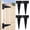 4, variant on 10 Inch T-Strap Gate Hinges, Heavy Duty Shed Barn Door Hinges, Black Tee Hinges for Wooden Fence, Yard Gate, Wrought Hardware Iron Rustproof (2 Pack)