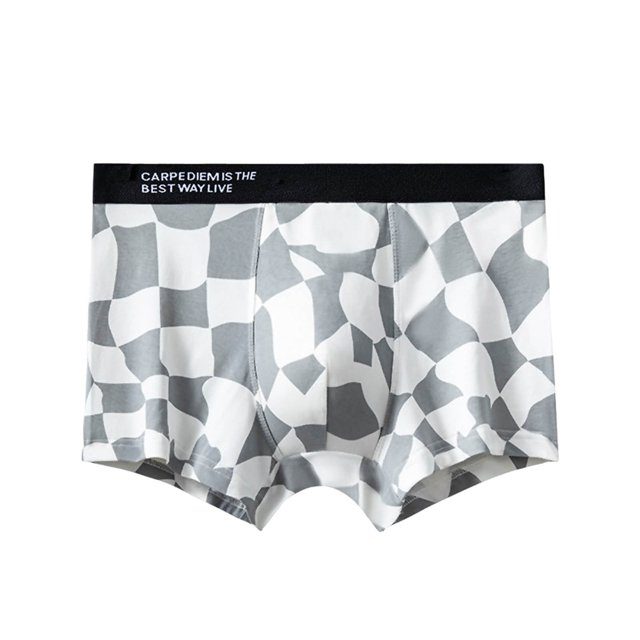 Mens Underwear Boxer Mens Digital Printing Breathable Close Fitting Comfortable Boxers