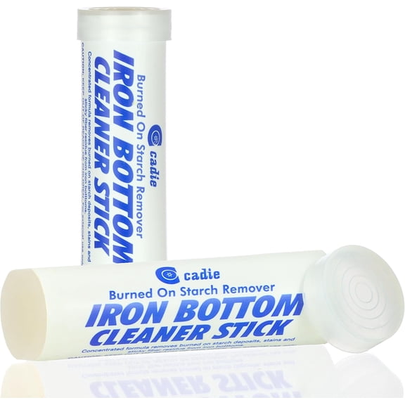 Steam Iron Bottom Cleaner Stick – Removes Build-Up Starch, Melted Fabric, Glue from Hot Iron – Eliminates Sticky Residue On Any Iron Soleplate on The Market - Easy to Use – 2 Pack