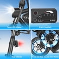 thumbnail image 6 of Gocio 14" Electric Bike for Adults, Foldable Electric Bicycles with 48V/7.8Ah Battery for Teens, Peak 500W City Commuter Cruiser Women Ebikes,E bike One-Piece Tire UL2849 Certified, 6 of 11