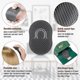 thumbnail image 3 of 6 Packs Pocket Palm Combs, Shampoo Comb, Massager Hair Brush Comb, Scalp Massager Brush Comb (Gray), 3 of 4