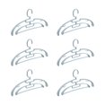 thumbnail image 4 of Juego de ropa de 6 uds. Colgador de almacenamiento giratorio de 360 grados colgador de doble capa buen soporte para armario lleno de gente ahorro de Gris Macarena colgador de calcetines, 4 of 8
