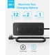 thumbnail image 2 of Anker Regleta de enchufe plano con protector contra sobretensiones (2100J), 12 salidas de CA, cable de extensión plano de 5 pies, 1 USB C y 2 puertos USB para múltiples dispositivos, carga rápida de 2, 2 of 5