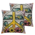 thumbnail image 2 of Acheng Farmhouse Canvas Pillow Cover, Vintage Summer Hippy Bus Pillow Cover, Summer Decor Pillow Cover,&nbsp;Suitable for All Season Pillow Case for Room Bedroom Sofa Chair,2 Pcs White, 2 of 6