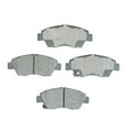 thumbnail image 3 of KarParts360 For Honda Civic del Sol 1994 1995 1996 1997 Brake Pads Front | Ceramic Friction | Bonded Attachment Method | 16.51 Millimeters Inner/Outer Pad Thickness | Sold As Set | For 19313794, 3 of 4