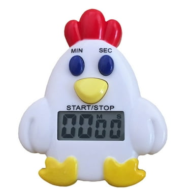 Stri Household Timer Chicken Electronic Timer Adorable Reminder Device Student Countdown Timer for Home Kitchen Office Shop （With Battery)