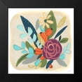 thumbnail image 2 of Vess, June Erica 20x20 Black Modern Framed Museum Art Print Titled - Pop Posy II, 2 of 5