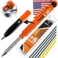 thumbnail image 2 of THORVALD Carpenter Pencils Set for Carpenter - Incl. 7 Leads + Sharpener + Finger Grip - Solid Mechanical Pencils with Fine Point/Best Marking tools Construction/Carpenters/Scriber, 2 of 4