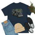 thumbnail image 4 of Truck Driver Camo American Flag Distressed Style Trucker T-Shirt, 4 of 4