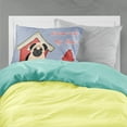 thumbnail image 2 of Dog House Collection Pug Fawn Fabric Standard Pillowcase, 2 of 2