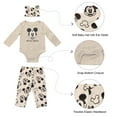 thumbnail image 4 of Disney Clothes Baby Boys Bodysuit, Pants & Hat 3-Piece Outfit Set – Mickey Mouse, Lion King, Stitch, Pooh, Cars, & Spiderman (0/3M–6/9M), 4 of 8