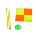 thumbnail image 1 of Bandera De Esquina De Fútbol, Postes De Agilidad De Fútbol, Bandera Deportiva De Entrenamiento Para Adultos Para Juegos, Postes De 3 Uds, GreenBase, 1 of 8