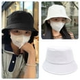 thumbnail image 5 of 50-54cm Hutumfang Kinderhut einfarbiger Fischerhut Outdoor Freizeit Sonnenschutz Becken Hut - white, 5 of 5