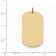 thumbnail image 3 of 14K Yellow Gold Plain .013 Gauge Engraveable Dog Tag Disc Charm (36 X 20) Made In United States xm557/13, 3 of 3