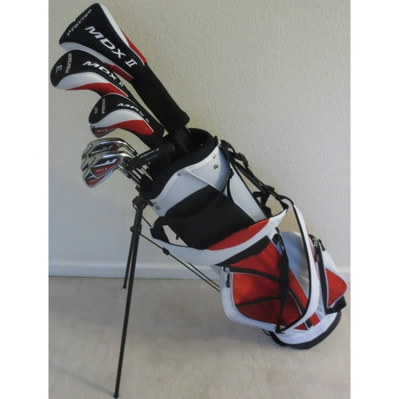 Mens Complete Golf Club Set Driver, Fairway Wood, Hybrid, Irons, Putter & Deluxe Stand Bag Superior Quality Equipment