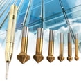 thumbnail image 4 of Chamfer Cutter, Cutter Bit, Center Punch Chamfer Bevel Drill Plastic For Shoe Molding Truncking Soft Wood Parts, 4 of 8
