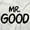 Mr Good - White, variant on Just Married Newlyweds Cute Matching Men's Big & Tall Crewneck Sweatshirt Brisco Brands 2X