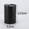 thumbnail image 2 of 750Ml Barrel Wine Pot Stainless Steel Mini Hip Flask Sake Cup Black, 2 of 5
