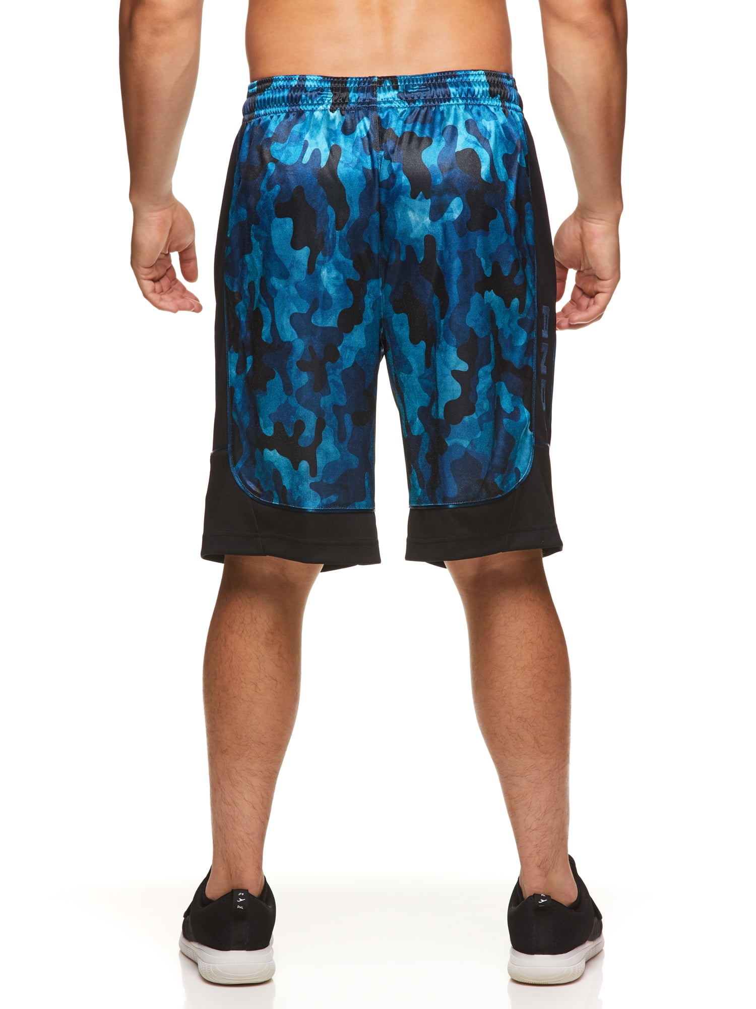 AND1 Men's Active All Court Basketball Shorts with Camo Print, up to 5XL