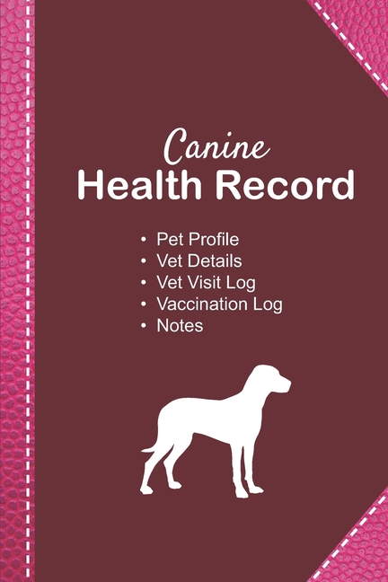 Canine health record : Dog vaccine record book - Pet ...