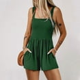 thumbnail image 5 of Umbreon Green Womens Rompers Summer Vacation Beach Outfits Sleeve Less Shorts Overalls Jumpsuits Loose Casual Soft Fashion Clothing with Pockets, 5 of 6