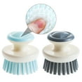 thumbnail image 3 of Raindrops 2Pcs Cleaning Brush Compact Plastic Scrubber for Kitchen Use Dish Washing, 3 of 8