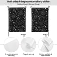 thumbnail image 2 of Easygdp Space Galaxy Garden Flag Yard Flag Welcome Flag, Double-Sided, Weather Resistant for Outdoor Decor - 28"x40", 2 of 9