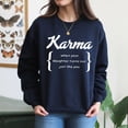 thumbnail image 4 of EcoLoom Daughter Karma Mom Mother Mommy Grandmother Mum Mothers Day Long Sleeve Unisex Midweight Crewneck Sweatshirt, 4 of 4