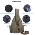 thumbnail image 4 of Bolso bandolera de tela Oxford para montar en el pecho, 4 of 5
