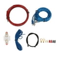 8 Gauge Car Amplifier Wiring Kit with Amp Power Cable RCA Audio Line
