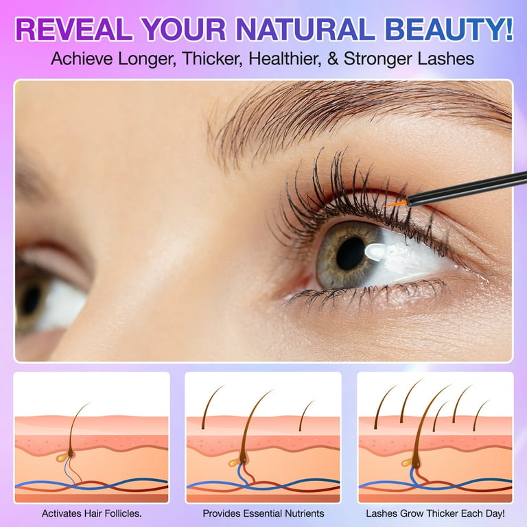 Ikzee Eyelash Serum-5ml Lash Serum for Fuller,Longer,Thicker