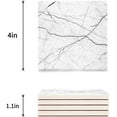 thumbnail image 3 of FMSHPON Marble Set of 8 Coaster for Drinks, Absorbent Ceramic Stone Coasters Cup Mat with Cork Base for Home Kitchen Room Coffee Table Bar Decor, 3 of 4