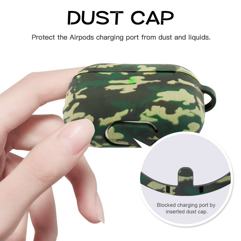 The Airpods Pro 2waterproof Silicone Case For Airpods Pro 2/3 - Army Green  Camouflage Cover