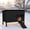 Black, variant on FURRYFECTION Outdoor-Cat-House-Insulated, Large Wooden Pet House for Multiple Cats with fold-up Stair & Acrylic Side Window