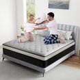 thumbnail image 3 of IGUANNA 12 Inch Full Gel Memory Foam Hybrid Mattress Pocket Spring In A Box Medium Firm, 3 of 7